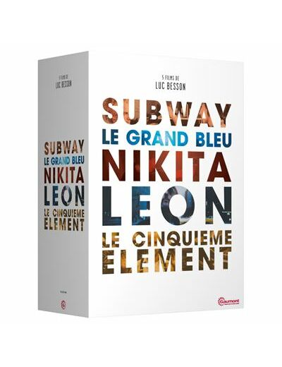 5 films de Luc Besson : Subway + Le grand bleu + Nikita + Léon + Le cinquième élément
