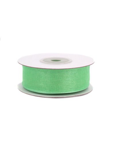 Ruban organza 25 mm de large bobine de 25 metres de long Mint