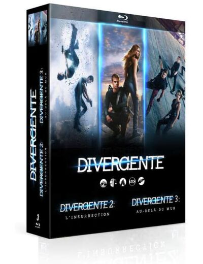 Divergente-Coffret : Cinq destins, Un Seul Choix + L'insurrection + Au-delà du Mur [Blu-Ray]