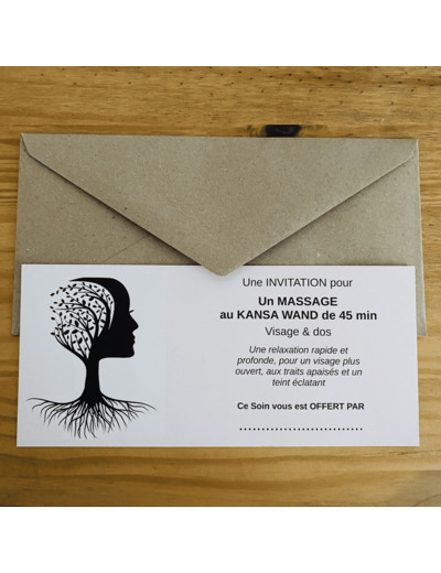 CARTE CADEAU - Massage facial au KANSA WAND