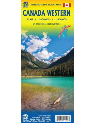 CANADA WESTERN WATERPROOF MAP