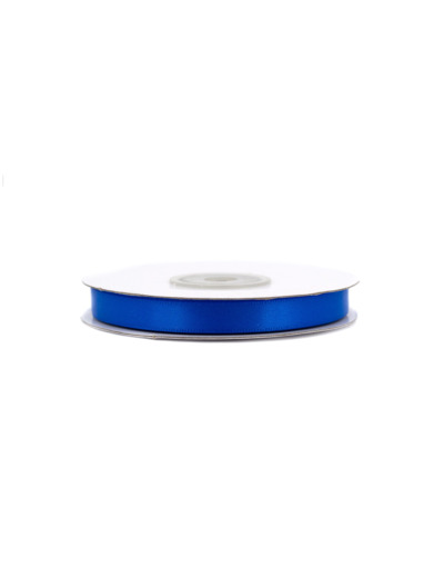 Ruban satin double face 10 mm de large 20 metres de long bleu roi