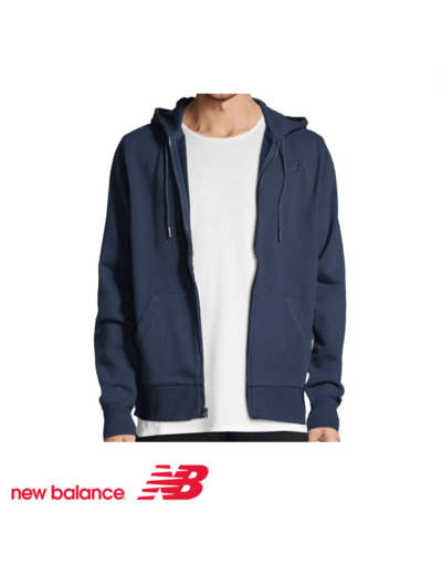 NEW BALANCE CLASSIC FULL ZIP HOODIE Blue