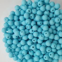 Lot de 200  Perles acryliqes 6mm de diametre bleu aqua