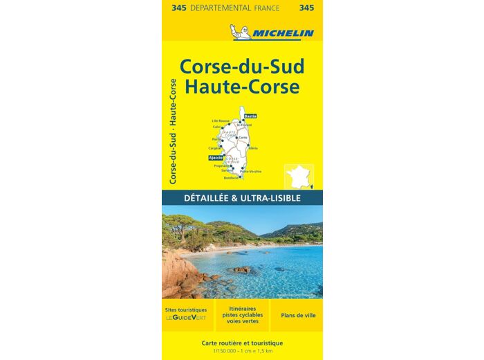 CARTE DEPARTEMENTALE CORSE-DU-SUD, HAUTE-CORSE