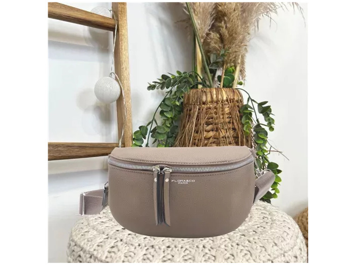 P460- Sac Banane Flora&Co (taupe)