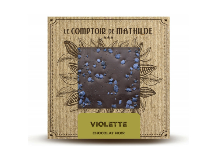 Tablette Violette - Chocolat noir