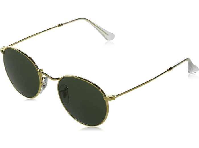 Ray-Ban Rb3447 Lunettes De Soleil Rondes En Métal Taille 50/21