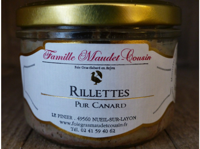 Rillettes pur canard Médaille d'or Paris 2015 (190g)