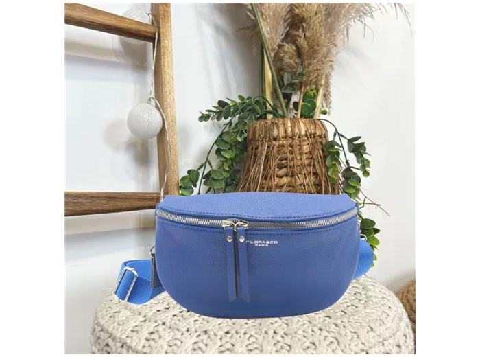 P460- Sac Banane Flora&Co (bleu royal)