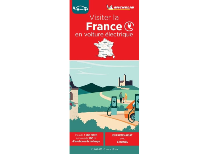 CARTE NATIONALE VISITER LA FRANCE EN VOITURE ELECTRIQUE