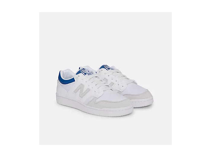 New Balance BB480 Leather Mesh Blanc Bleu