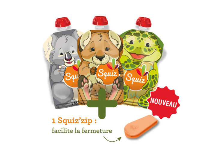 Lot de 3 gourdes réutilisables 130ml - Squiz