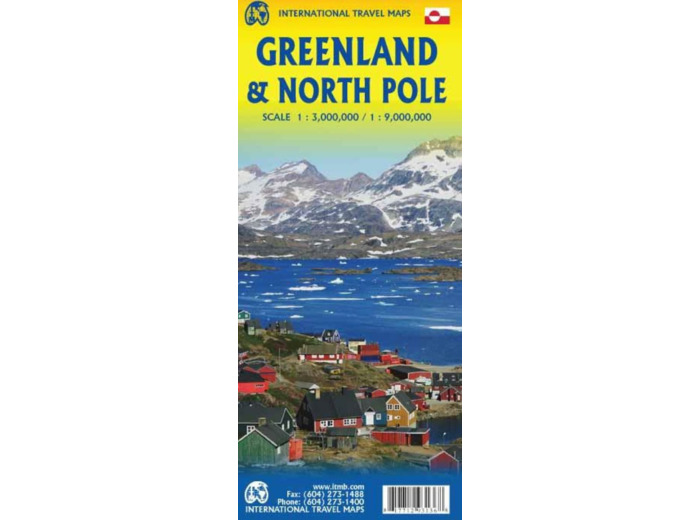 GREENLAND AND NORTH POLE 5TH ED 1:3'000'000