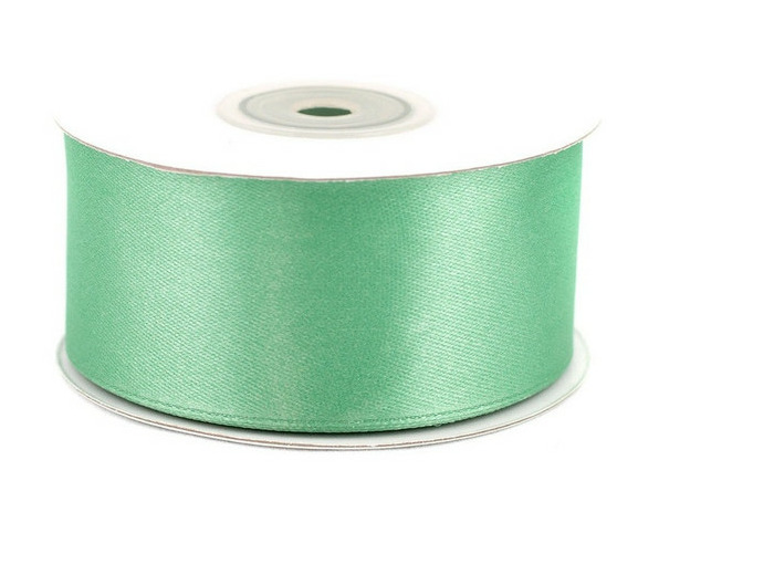 Ruban satin 38 mm de large bobine de 25 m vert pommade