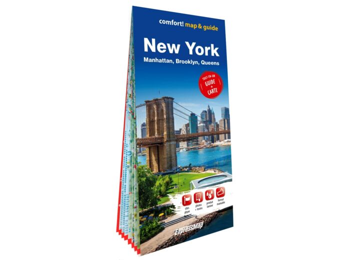 NEW YORK 1/70.000, 1/15.000 (MAP&GUIDE XL / CARTE ET GUIDE XL, LAMINEE - PLAN DE VILLE)