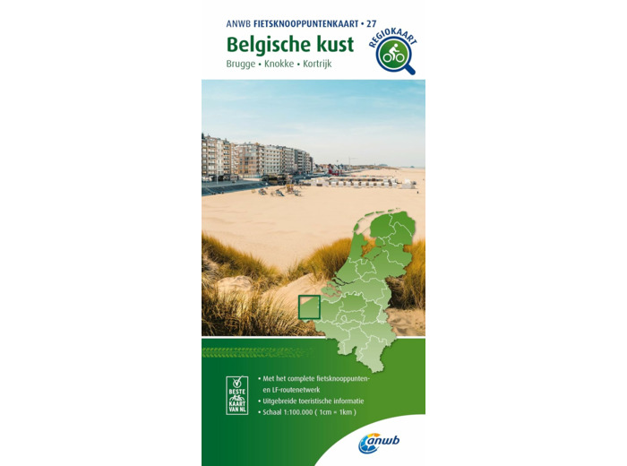 CARTE VELO BELGIQUE BRUGGE KNOKKE