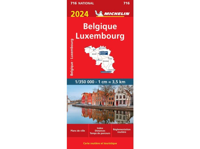 CARTE NATIONALE BELGIQUE, LUXEMBOURG 2024