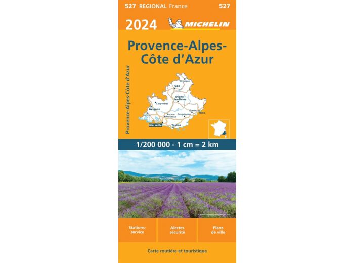 CARTE REGIONALE PROVENCE-ALPES-COTE D'AZUR 2024