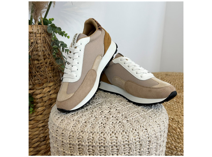 R550- Sneakers Moow bicolores ( T36-T41) (beige)