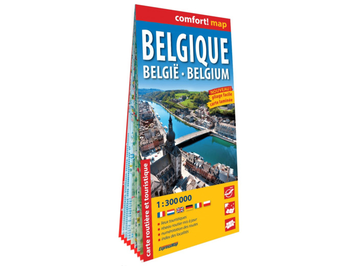 BELGIQUE 1/300.000 (CARTE GRAND FORMAT LAMINEE)