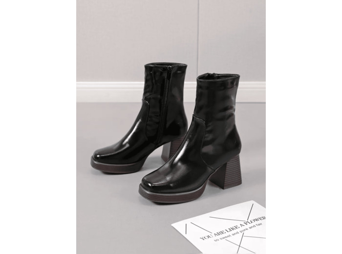 Bottines Talons Carré Black  - Mailys - Findlay