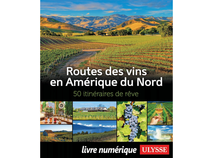 ROUTES DES VINS EN AMERIQUE DU NORD - 50 ITINERAIRES DE REVE - LIVRE