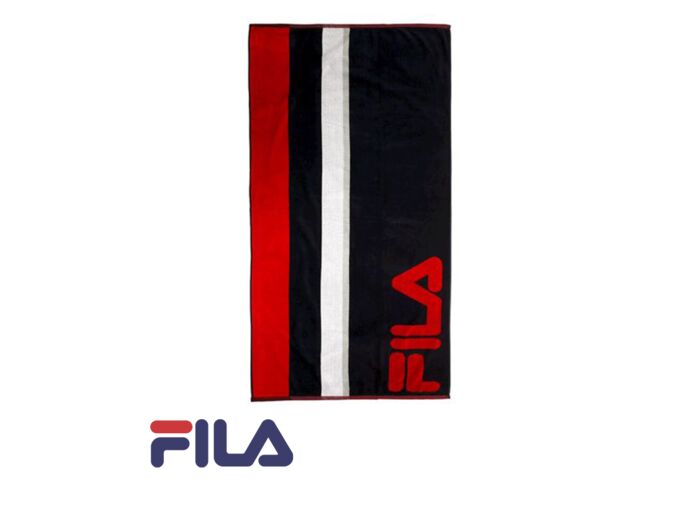 FILA BEACH TOWEL STRIPES DARK Blue/Red