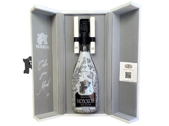 Champagne Hoxxoh Grand Cru Prestige Box Bouteille Lumineuse 75 cl