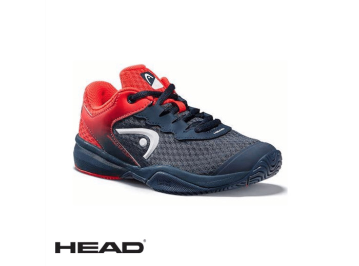 HEAD SPRINT 3.0 CLAY Midnight Navy/Neon Red KIDS