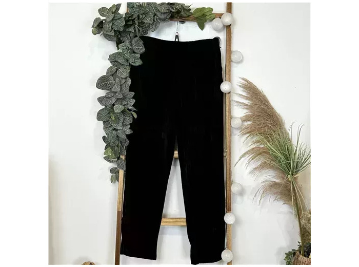 T547- Pantalon Velour (T38-T52) (noir)