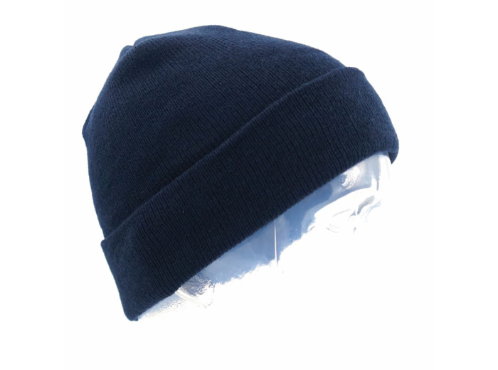 BONNET MILITAIRE MAILLE THINSULATE BLEU MARINE