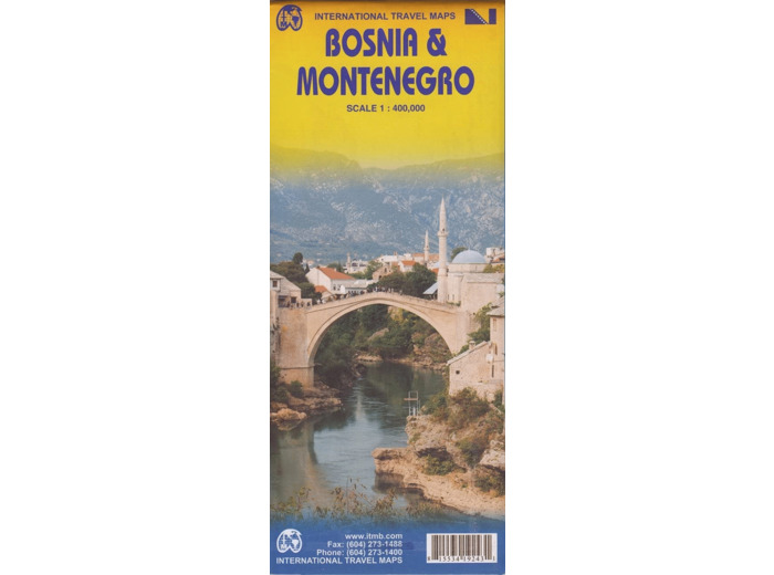 BOSNIA MONTENEGRO 1:400 000