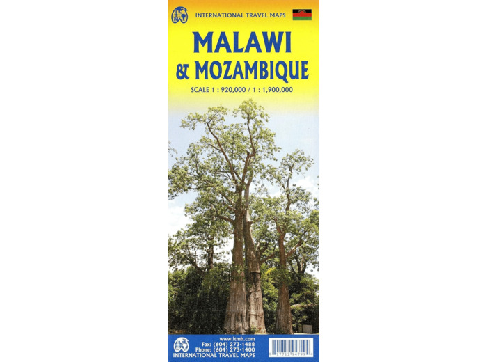 MOZAMBIQUE AND MALAWI 1:900 000