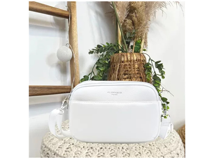 P461- Sac Multipoches Flora&Co (blanc)