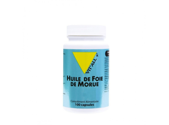 Vitall+ - Huile de foie de morue - 100 capsules