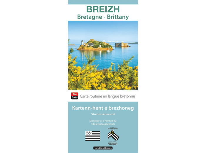 CARTE DE LA BRETAGNE EN BRETON