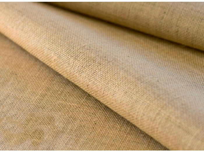 Toile de jute naturelle Naturelle 100 % biodégradable écologique 1 m de large 200gr