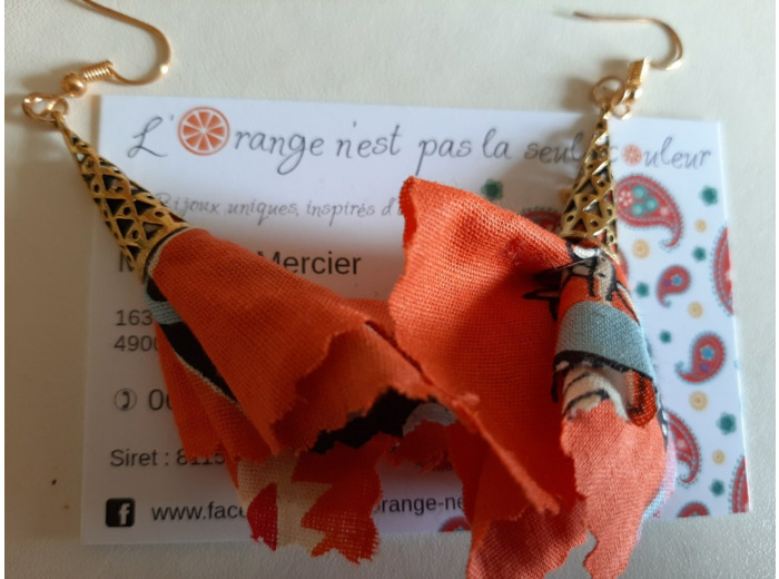 Boucle D'Oreille - Much Much - Orange