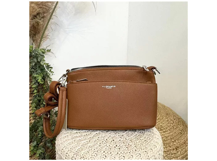 P524- Sac Flora & Co (camel)