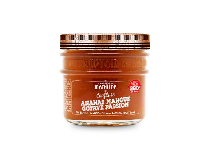 Confiture Ananas Mangue Goyave Passion 290G