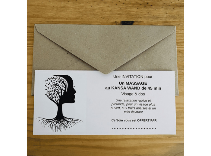 CARTE CADEAU - Massage facial au KANSA WAND