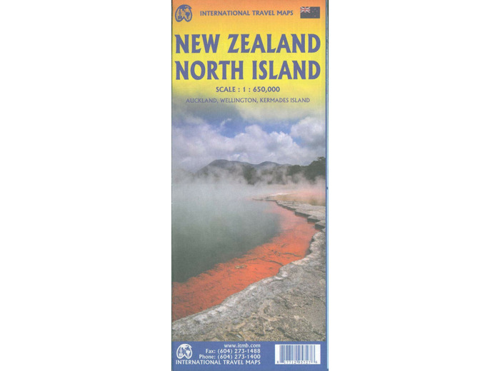 NEW ZEALAND NORTH ISLAND 1:650 000