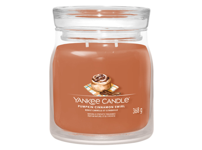 YANKEE CANDLE ROULE CANNELLE CITROUILLE MOYEN MODELE