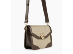 Petit sac cartable Blair marron en tweed - Vanessa Wu