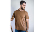 T shirt en lin bio homme - bronze