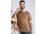 T shirt en lin bio homme - bronze