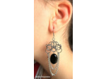 Boucles d'oreilles "ERAS" Onyx