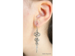 Boucles d'oreilles "ELAMBERT" Cristal de roche