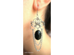 Boucles d'oreilles "ERAS" Onyx